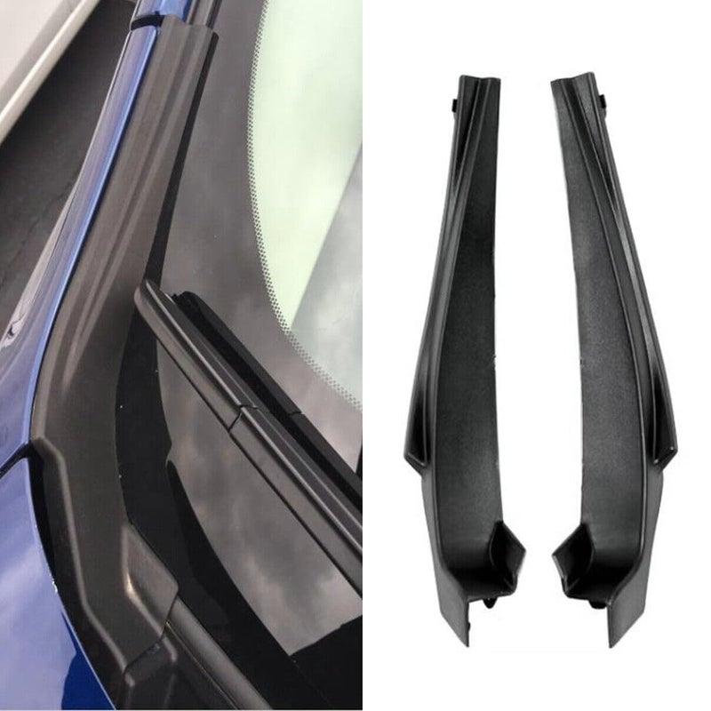 Generic Bayyee 1 Pair Car Front Wiper Side Cowl Extension Cover for Nissan Sentra 2013 2014 2015 2016 2017 2018 2019 Black  - Image 2