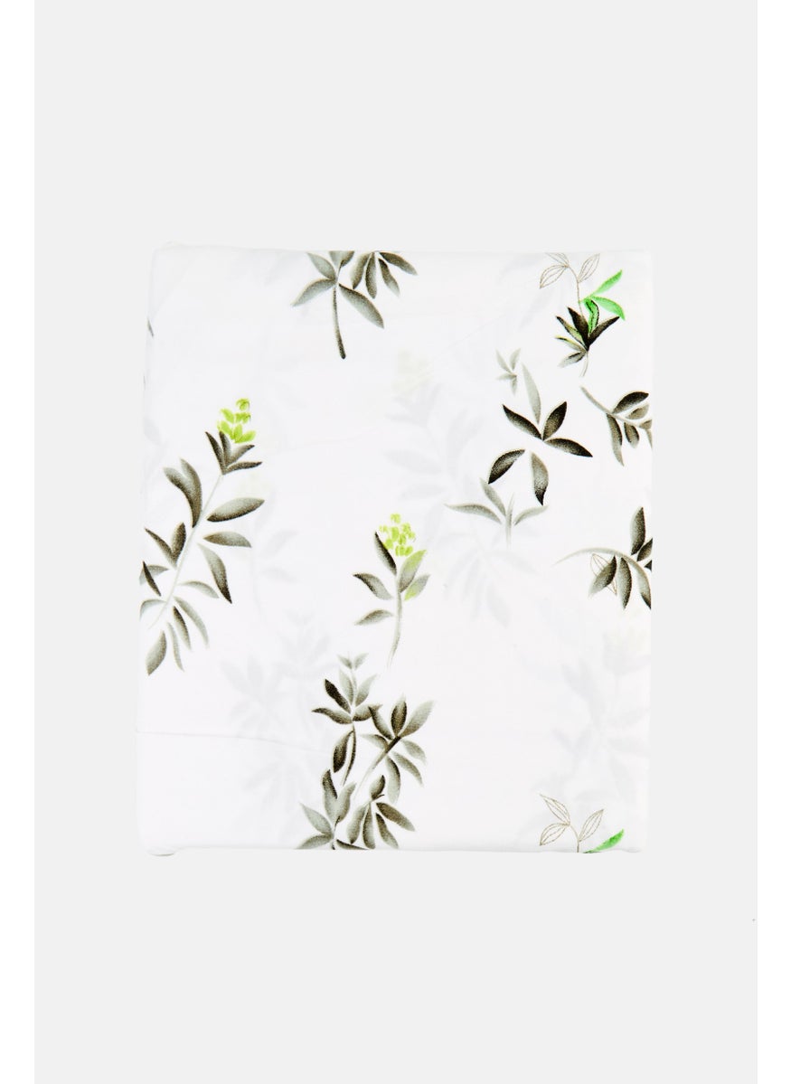 Catherine Malandrino 3 Pieces Allover Print Elegant Flat Sheet With Pillow Case Set, Multicolor  - Image 2