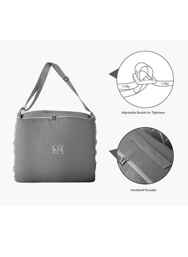 والالا سرير طفل قطني محمول وقابل للطي مع وسادة، سرير أطفال قابل للطي، كرسي استلقاء للأطفال، عش سفر للرضع، سرير محمول للأطفال حديثي الولادة، فراش محمول للأطفال - Image 2