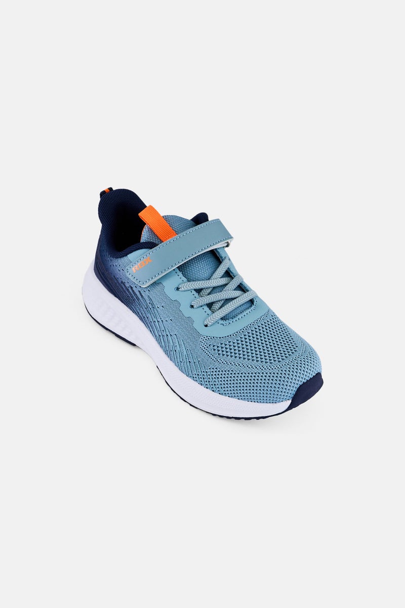 RBX Kids Boy Velcro Closure Outdoor Shoes, Slate Blue - Image 1