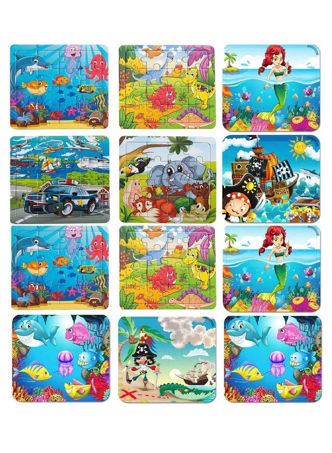 Chocozone Pack of 12 Jigsaw Puzzles (16pc Puzzle) Birthday Gifts for Kids Return Gifts for Birthday for Boys & Girls - Image 1