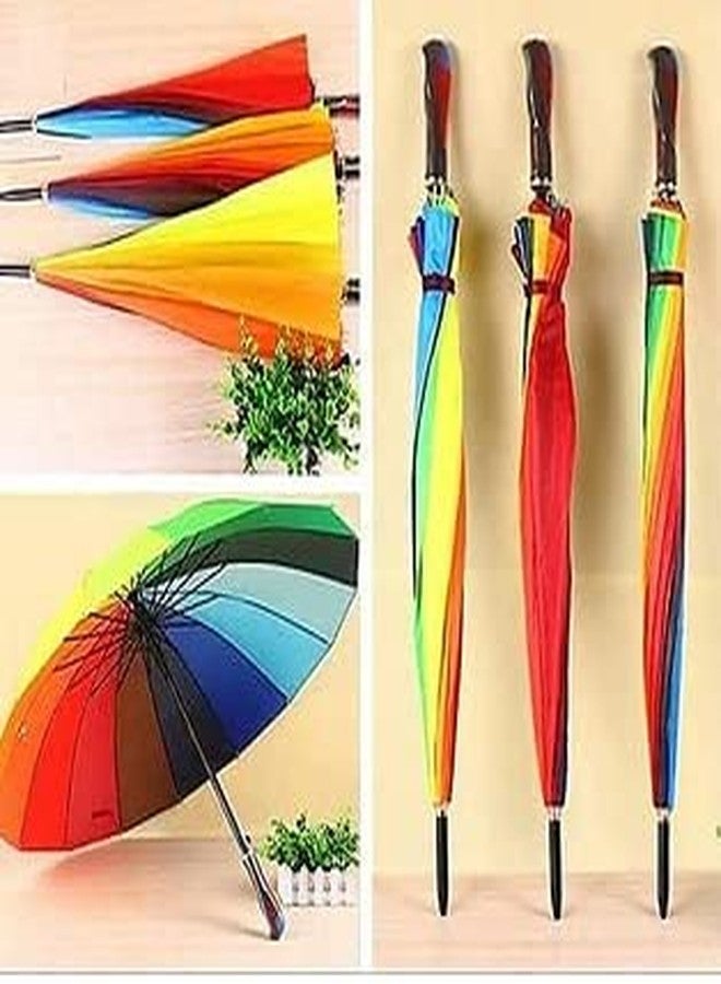 ASBK Rainbow Umbrella for Boys and Girls, Fashionable, Multi-color (MEDIUM) - Image 4