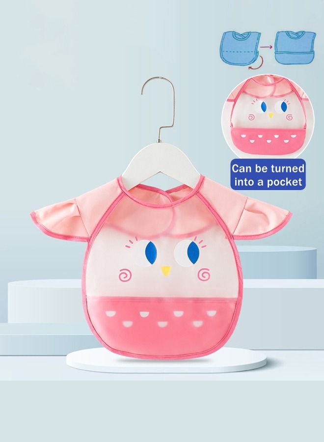 WooFree Waterproof Baby Bib Pink - Image 1