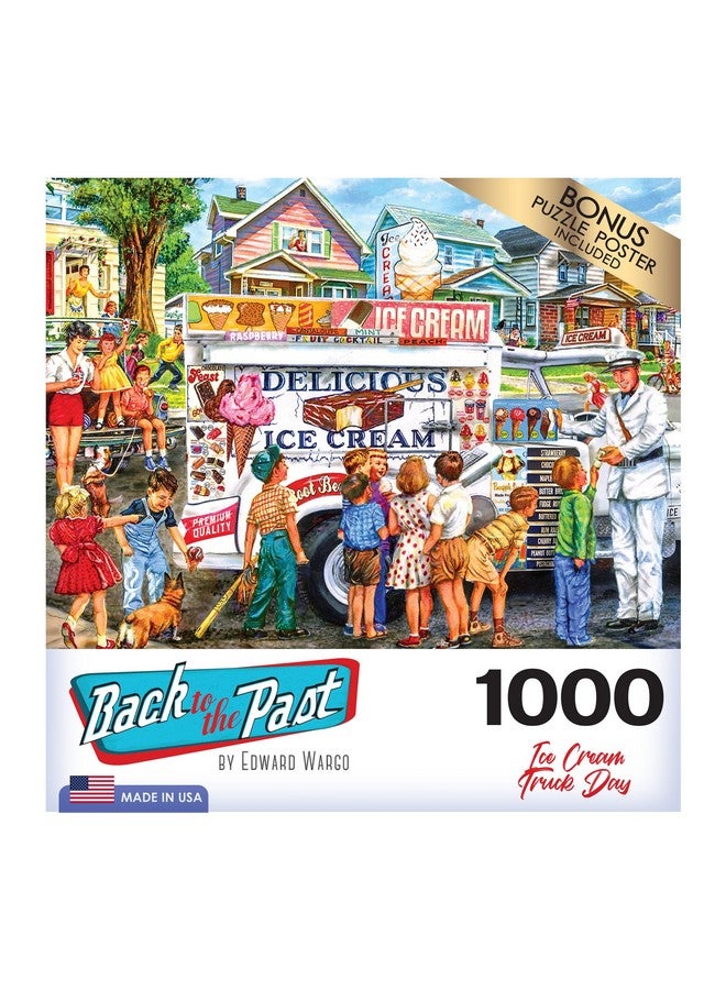 RoseArt - Back to The Past - Ice Cream Truck Day - 1000 Piece Jigsaw Puzzle for Adults - Image 4