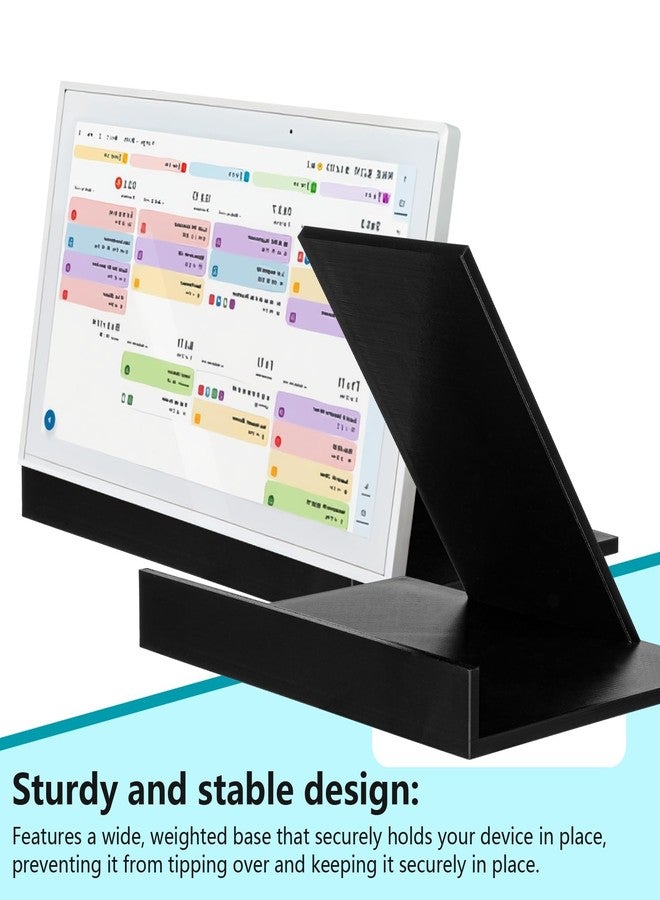 Vivid Totes Stand Compatible with Skylight Calendar Max 27 inch, No-Drill Desk Mount Base, Alternative to Wall Mount, Stable Holder for Digital Calendar Display - Image 3