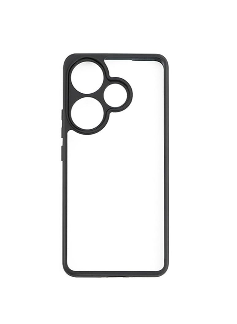 غطاء حافظة مضاد للصدمات من مادة البولي كربونات الصلبة مع إطار TPU ناعم ومضاد للاصفرار وغطاء حماية رفيع متوافق مع Xiaomi Xiaomi Redmi 13 4G / Redmi Note 13R 5G / Poco M6 4G - Image 2