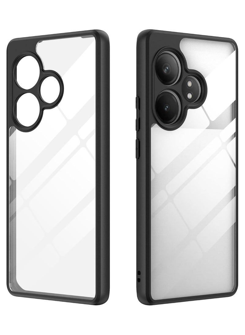 غطاء حافظة مضاد للصدمات من مادة البولي كربونات الصلبة مع إطار TPU ناعم ومضاد للاصفرار وغطاء حماية رفيع متوافق مع Xiaomi Xiaomi Redmi 13 4G / Redmi Note 13R 5G / Poco M6 4G - Image 1