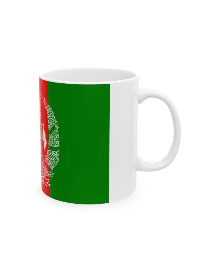 راين كوب قهوة أبيض بعلم أفغانستان - Image 3
