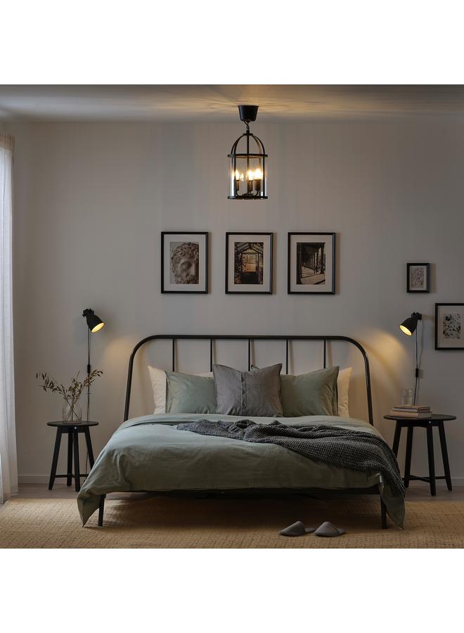 Zaboon Pendant lamp, black/transparent glass, 25 cm - Image 2