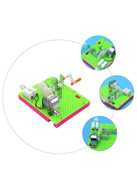 Hand Generator Toy, Hand Generator Windmill, Portable Child Plastic Primary School Students Toy, Hand Cranked Generator, Science Kit Manual Generator Toy, Science Experiments for Kids Age 6-14