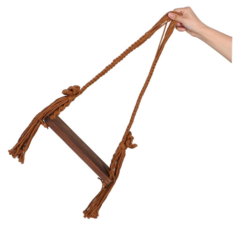 Natural Wood Newborn Photography Swing Baby Photoshoot Prop Toddler Chair - Image 5