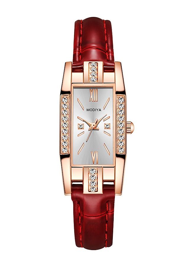 MODIYA Women's Casual PU Leather Analog Watch - Image 1