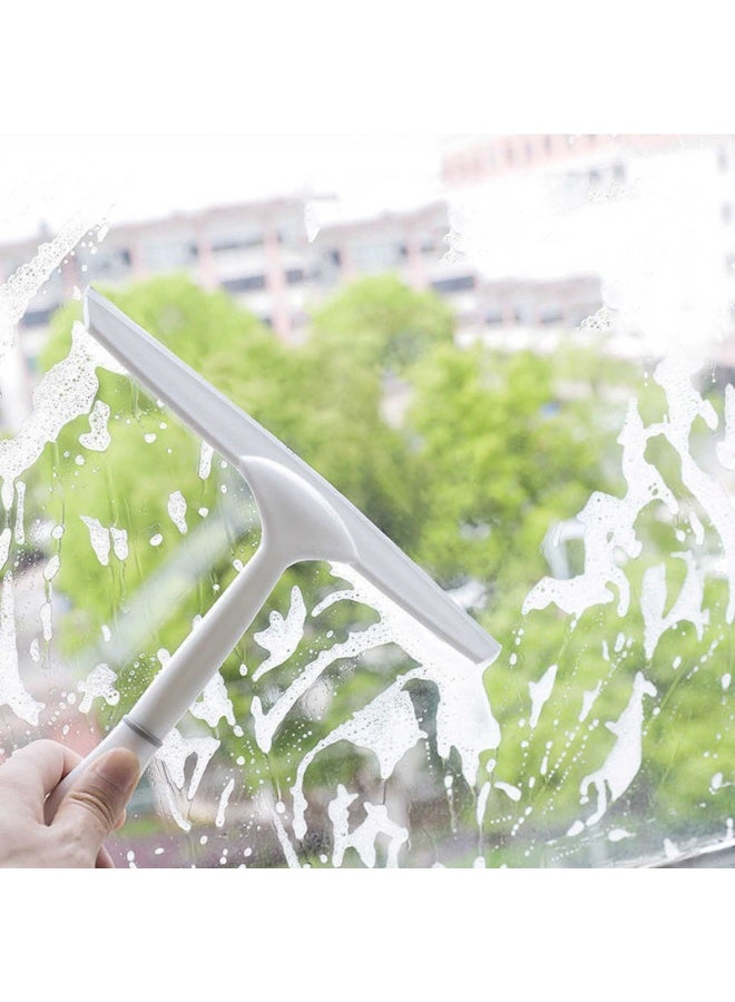 Multifunctional Glass Cleaning Brush 24cm Scraper for Cleaning Windows, Desks, Walls, and Glass with Rubber Wiper - Durable and Effective Household Cleaning Tool - Image 5