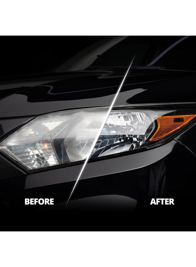 CERAKOTE ® Ceramic Headlight Restoration Kit – Guaranteed To Last As Long As You Own Your Vehicle – Brings Headlights Back to Like New Condition - No Power Tools Required - 10 Wipe Kit - Image 5