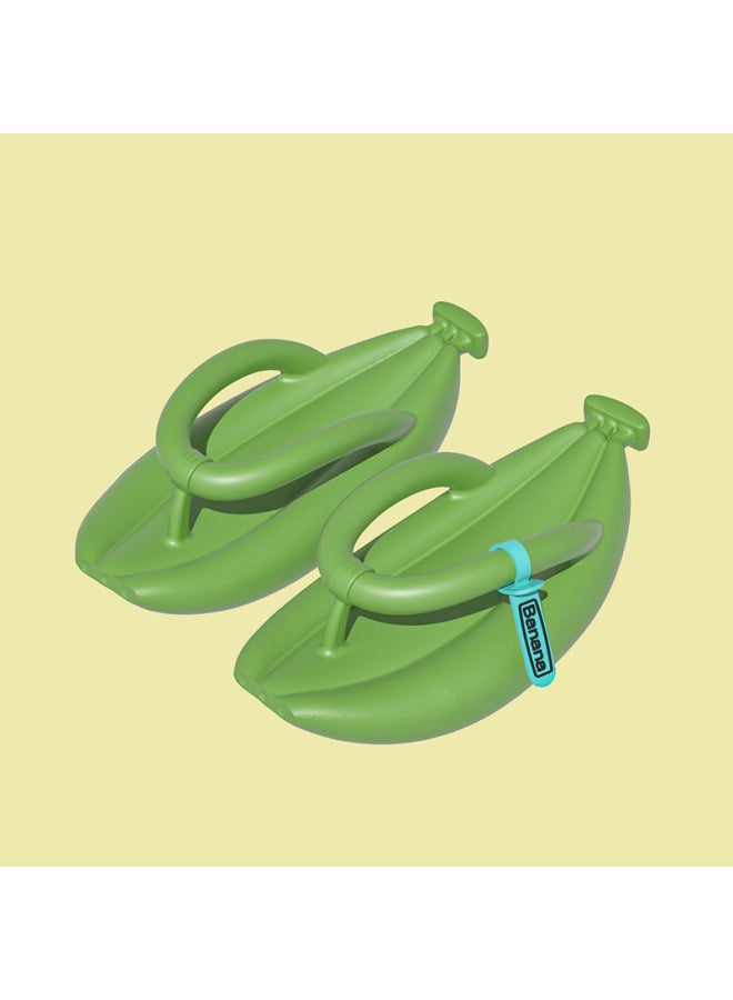 Banana Flip-flops Women's Thick Bottom Outer Wear Beach Summer Eva Slippers Men's Couple's Indoor Home Non-slip