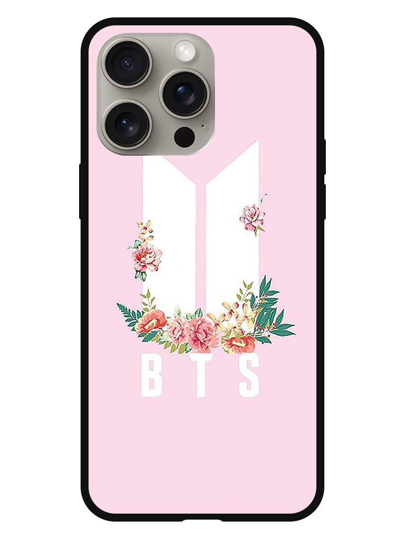 Theodor Protective Case Anti Scratch Shock Proof Bumper Cover For iPhone 15 Pro Max BTS floral - Image 1