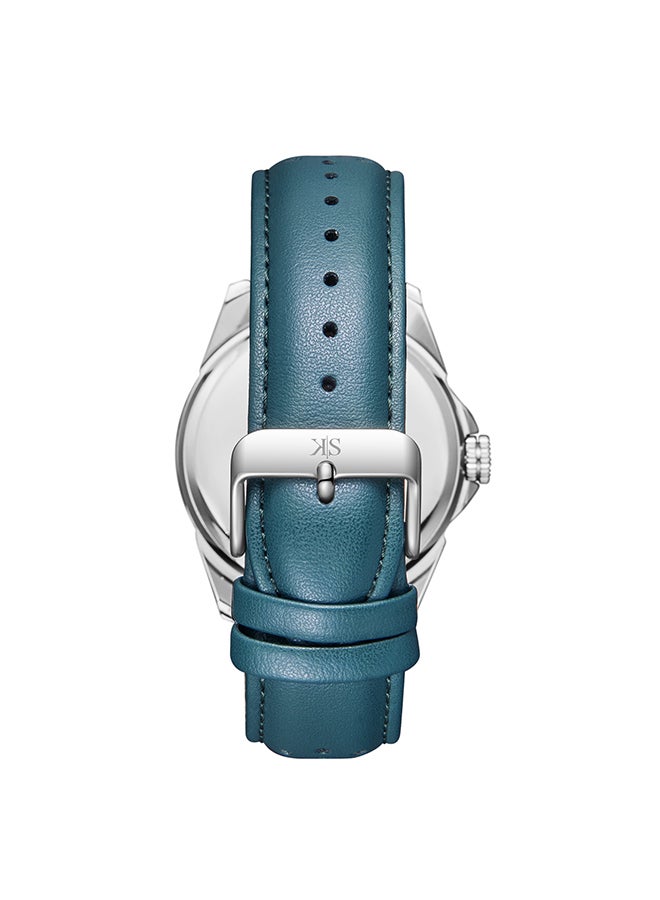 كينيث سكوت ساعة يد جلدية للرجال بعقارب - -  ملم - Image 2