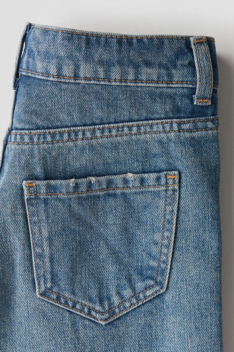 اتش اند ام جينز بطول الكاحل وساق واسعة