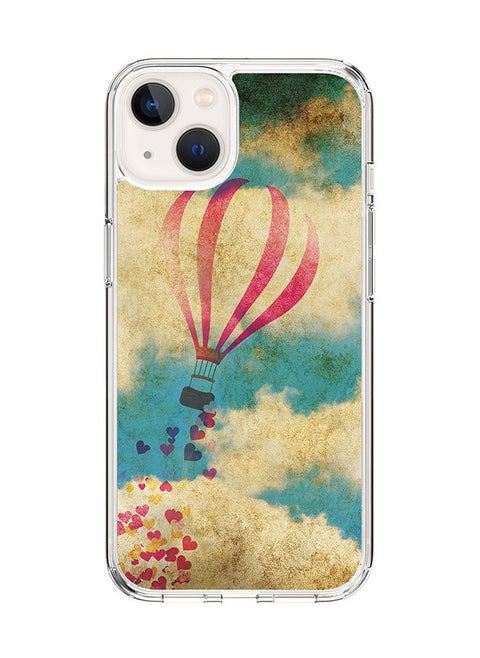 Classic Clear Case for Apple iPhone 14 Hybrid Soft Case Flexible Edges Anti Drop TPU PC Gel Thin Transparent Cover [ Designed for Apple iPhone 14 ] - Spreading The Love Full Print