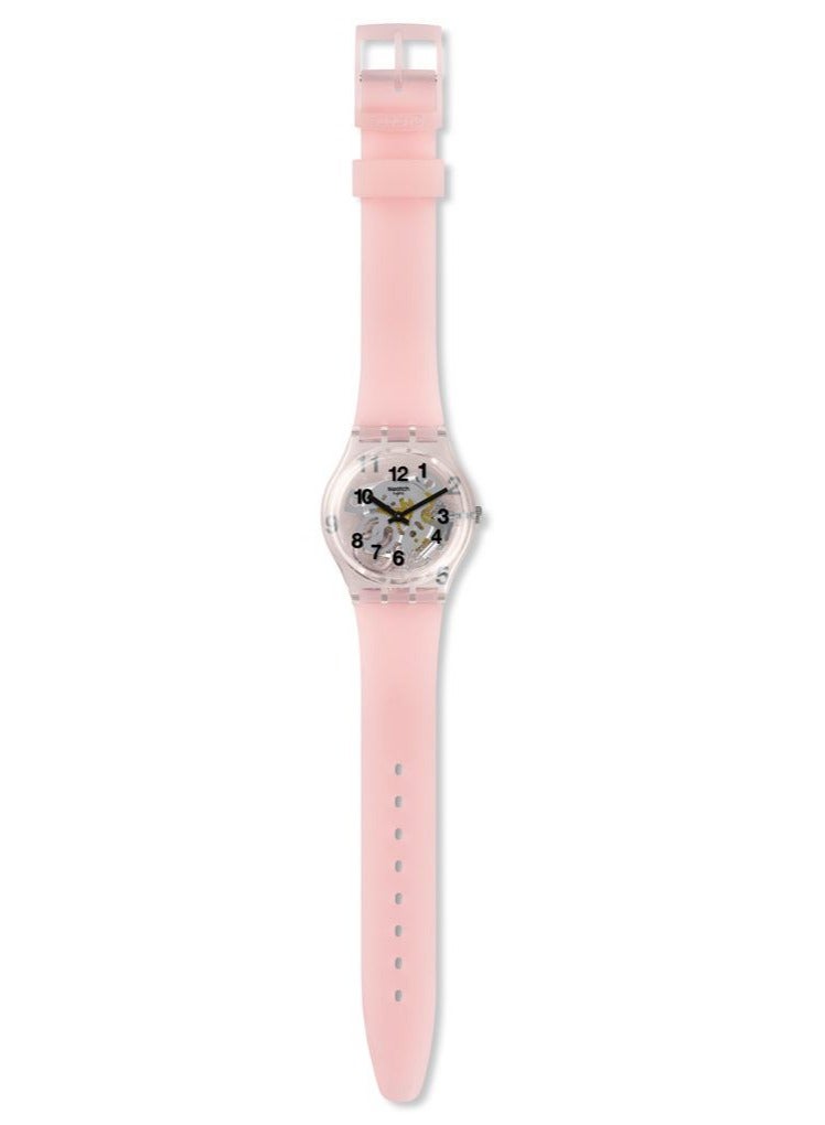 Swatch Unisex Pink Board Quartz Movement Water Resistant Wrist Watch - 34 Mm  - Image 2