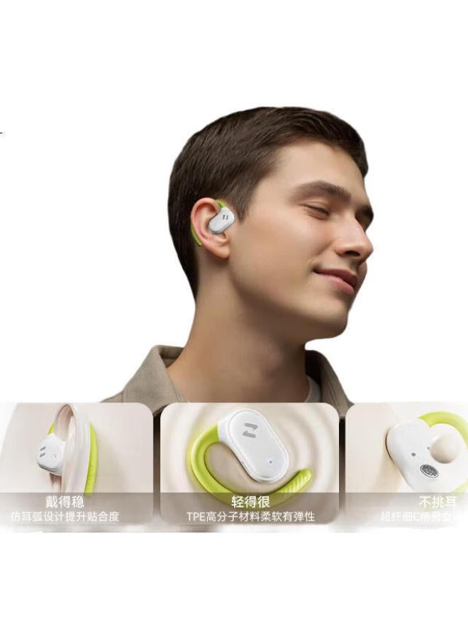 havit Bluetooth Earhook Bone Conduction Concept Open-Ear Wireless Sports Running Cycling Gaming Noise-Canceling Earclip Earphones For Apple Huawei 02A Gray - Image 2