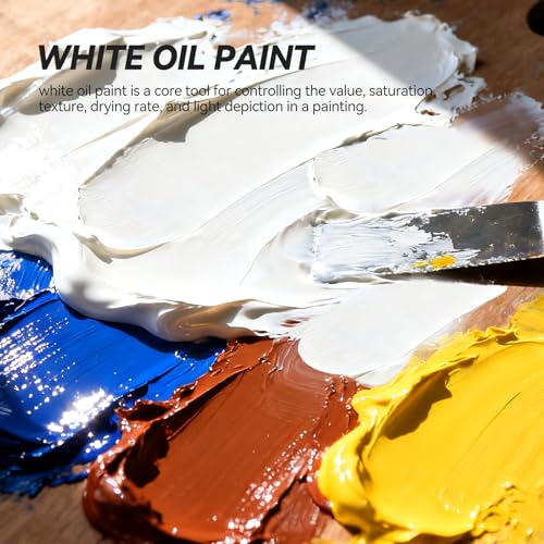 Paul Rubens Titanium White Oil Paint 3 50 ml LargeTubes Professional Oil Based Paint with High Saturation Creamy Texture and ConsistencyArt Supplies for Artists Students Beginners - Image 3