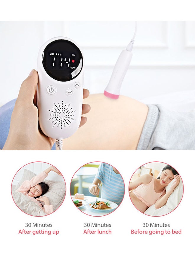 Sharpdo Heart Monitor Fetal Doppler with Clear Ultrasound Gel 60g and Battery * 2 - Image 4