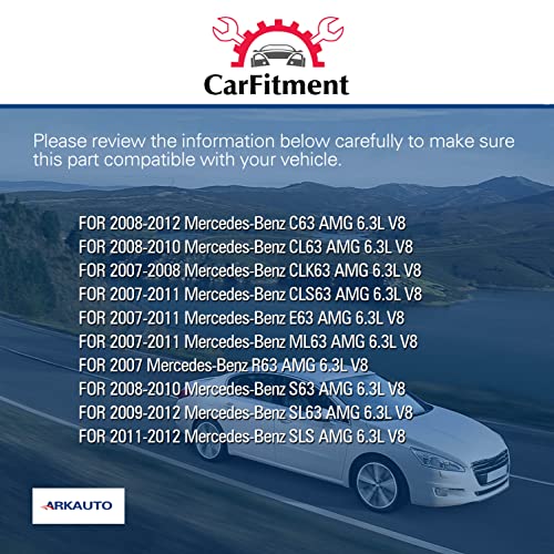 ARKAUTO 8PCS ARKAUTO HIGH ENERGY RED TOP IGNITION COIL A1569064400 A1569060500 UF609 FOR MERCEDES BENZ AMG C63 CL63 CLK63 CLS63 E63 ML63 S63 SL63 SLS 6.2 V8 M156 M159 W211 W212 W164 W221 - Image 5