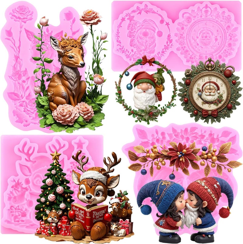 Mujiang Christmas Silicone Mold Set of 4 - Image 1