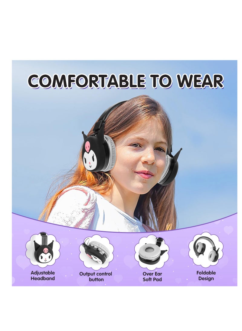 Cute Cat Ear Bluetooth Headphones for Kids with Microphone and TF Card, Perfect for School, Tablets, and Phones, Ideal for Boys and Girls  - Image 2