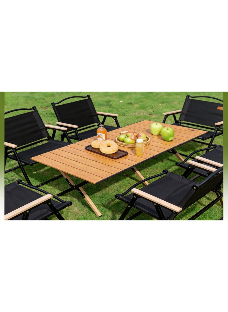 rayze Portable and foldable wooden picnic and camping table, 90*60 cm - Image 2