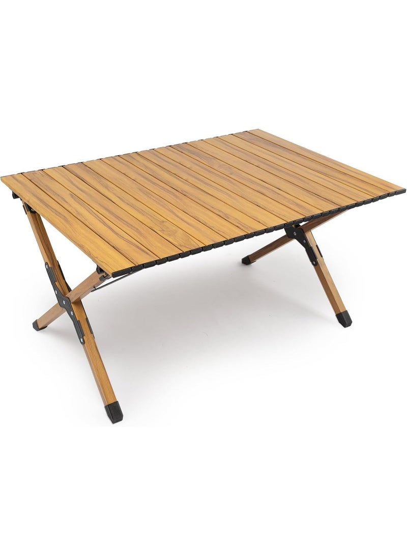 rayze Portable and foldable wooden picnic and camping table, 90*60 cm - Image 1