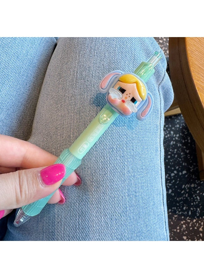 5 Unit Multicolor Ballpoint Pen 5-Color Retractable Ballpoint Pens for Office School Supplies Lovely Stationery Students Children Gift, Ball Point Pens, Novelty Lovely Cartoon for Writing Stationery School Office Supplies - Image 3