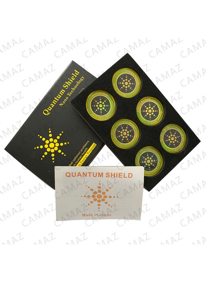 Source Too Nuclear Magnetic Radiation Protection Sunflower Silicone Mobile Phone Sticker/computer Radiation Mobile Phone Shield 6 Pcs/box-Color:6 Tablets Per Box/silver - Image 2