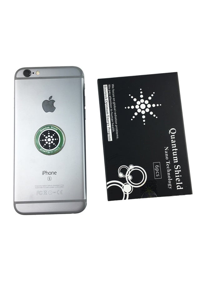 Source Too Nuclear Magnetic Radiation Protection Sunflower Silicone Mobile Phone Sticker/computer Radiation Mobile Phone Shield 6 Pcs/box-Color:6 Tablets Per Box/silver - Image 1