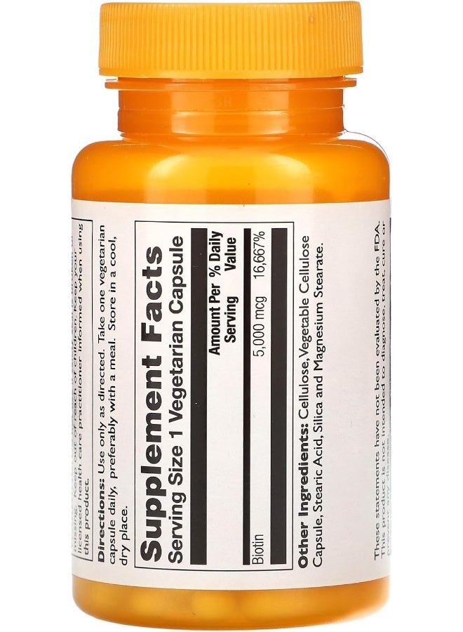 تومبسون بيوتين 5000 ميكروجرام 60 كبسولة - Image 2