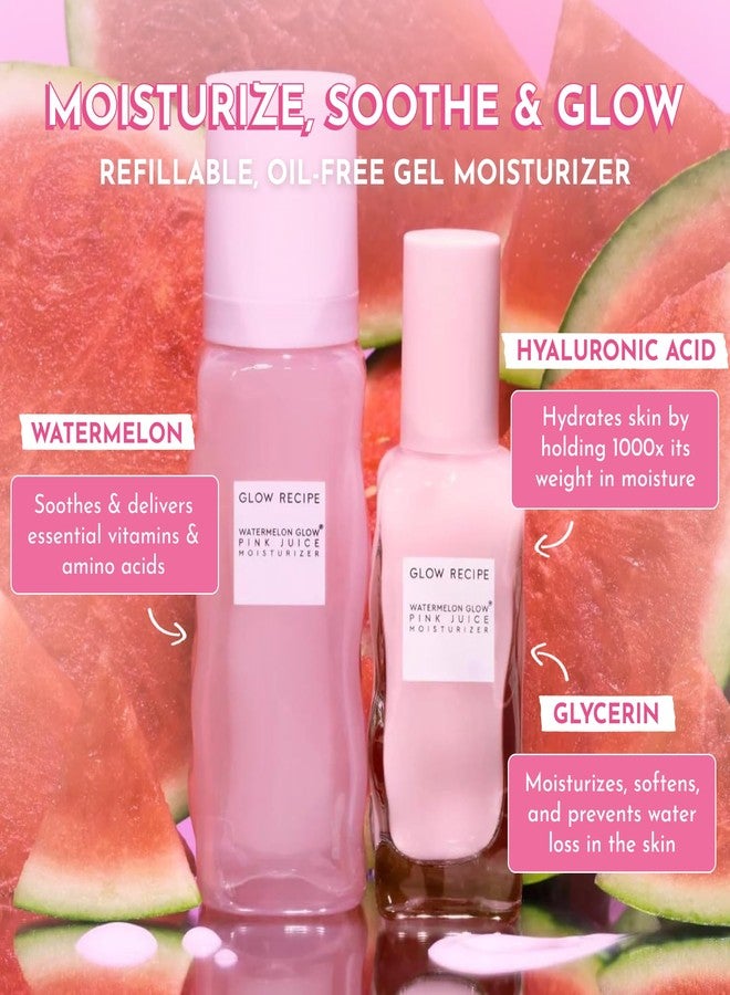 GLOW RECIPE جل مرطب الوجه الوردي من جلو ريسيب - إعادة تعبئة للنساء والرجال والمراهقين - يحتوي على حمض الهيالورونيك المرطب، معزز للإشراق، غير مسد للمسام، خالي من الزيوت، عناية كورية تدوم للبشرة الدهنية، 60 مل - Image 3
