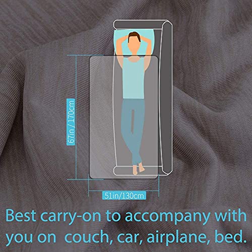 Elegear بطانية إلكير الثورية للتبريد تمتص الحرارة للحفاظ على برودة الجسم أثناء التعرق الليلي، أرك-تشيل 3.0 ألياف باردة Q-Max>0.5 للذين يشعرون بالحر، بطانيات خفيفة الوزن للصيف، بيج - Image 3