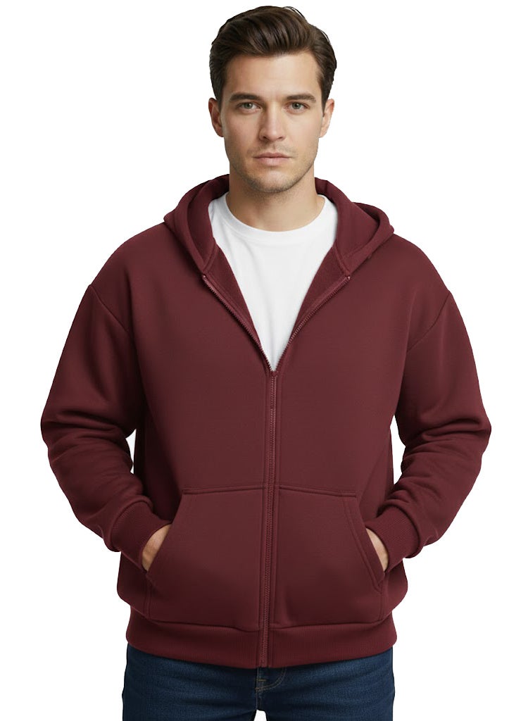 Long Sleeve Casual Solid Basic Hoodie Sweatshirt - Image 1