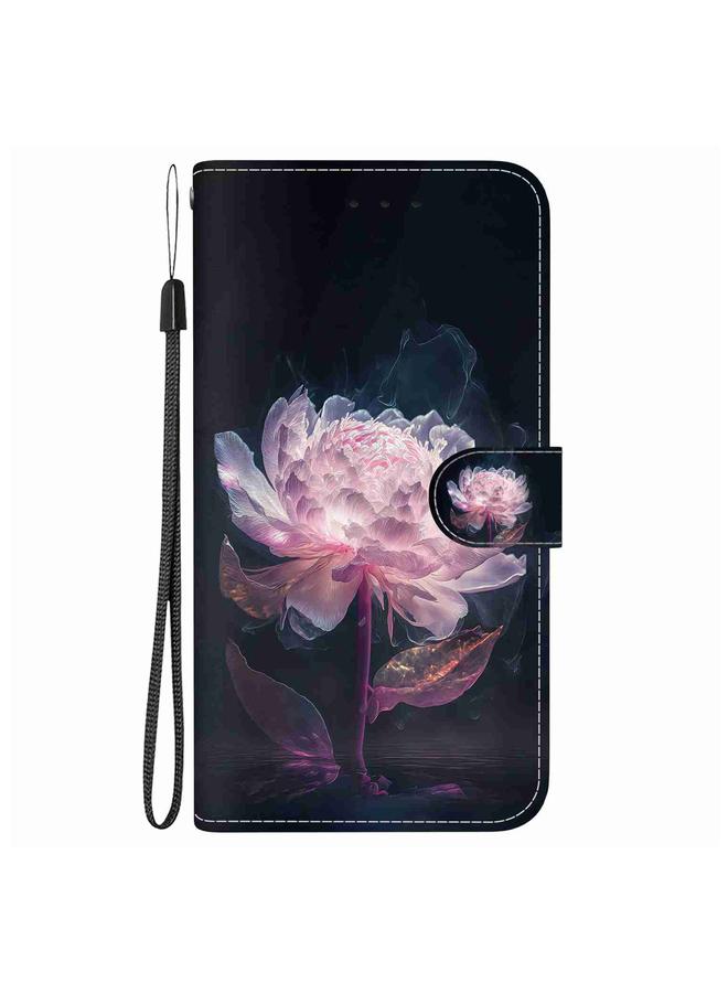 اس-توب جراب هاتف Realme 8i من الجلد برسومات ملونة وملمس كريستالي - Image 2