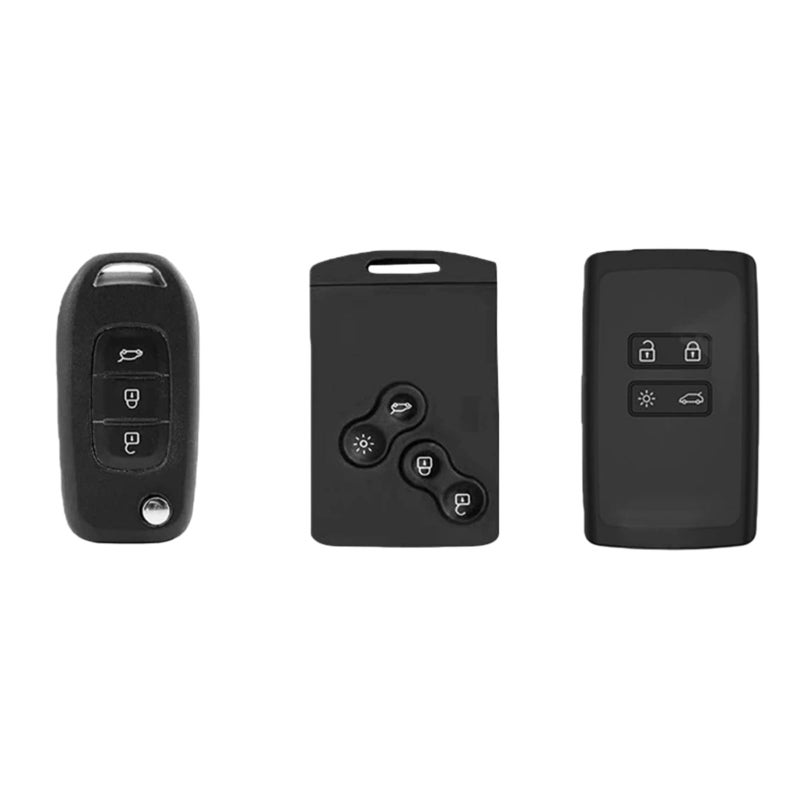 Red Car Key Cover Case Compatible For Renault Captur Megane Talisman Espace Clio Zoe Koleos Scenic Arkana Dacia Sandero - Image 4
