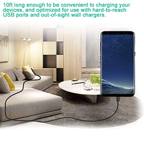 SCOVEE 2-Pack 10FT Micro USB Power Cable for Amazon Fire TV Stick,for Roku Streaming Stick,Express Plus,Premier Plus,Voice Remote Pro,Chromecast Charging Charger for Kindle Fire 10 Tablet Firestick Cord Long - Image 5