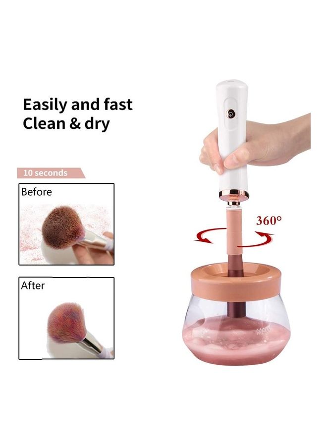 NIBEMINENT Electric Makeup Brush Cleaner And Dryer Set White - Image 2