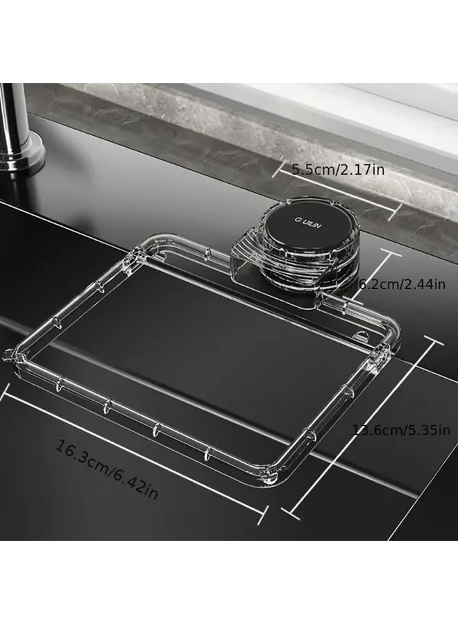 No Drill Detachable Kitchen Sink Filter Rack Movable 100 Pcs Disposable Strainer Mesh Filters Leftovers Remnants Residue Waste Anti Blocking Drainage Strainer For Sink Side - Image 3