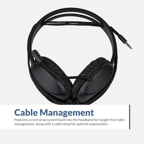 Cyber Acoustics Stereo PC Headset (AC-4000), 3.5mm Connection, Noise Canceling Microphone for PC, Mac and, Tablets, Perfect for Classroom or Home - Image 5