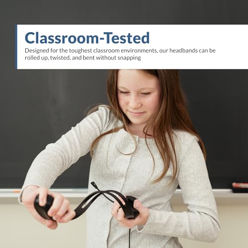 Cyber Acoustics Stereo PC Headset (AC-4000), 3.5mm Connection, Noise Canceling Microphone for PC, Mac and, Tablets, Perfect for Classroom or Home - Image 3
