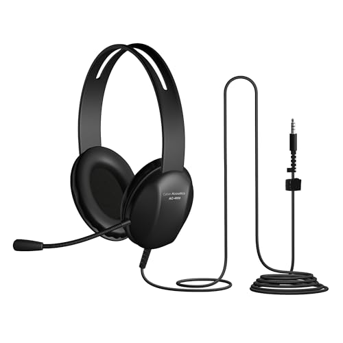 Cyber Acoustics Stereo PC Headset (AC-4000), 3.5mm Connection, Noise Canceling Microphone for PC, Mac and, Tablets, Perfect for Classroom or Home - Image 1