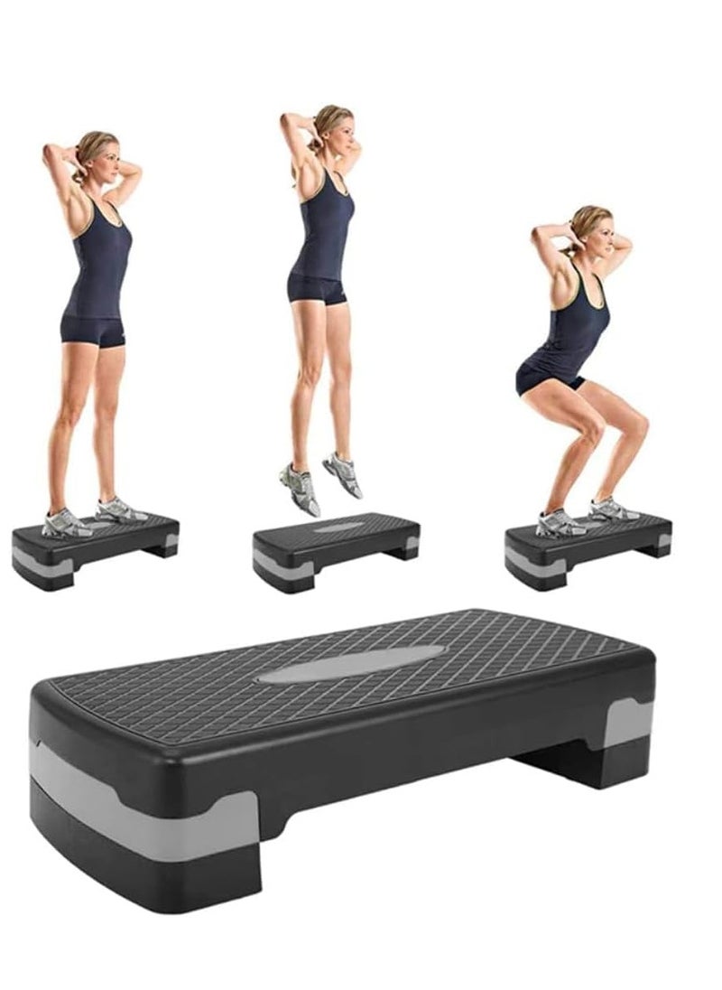 Spall Adjustable Aerobic Stepper – 68x28cm | Non-Slip Workout Step Platform with 10cm & 15cm Height Levels for Home & Gym Fitness, Cardio, Strength Training  - Image 1