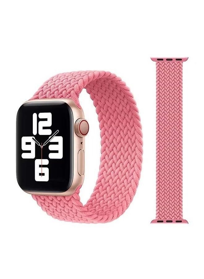 vesus Braided Solo Band For Apple Watch Series 6/SE/5/4/3/2/1 Pink Punch