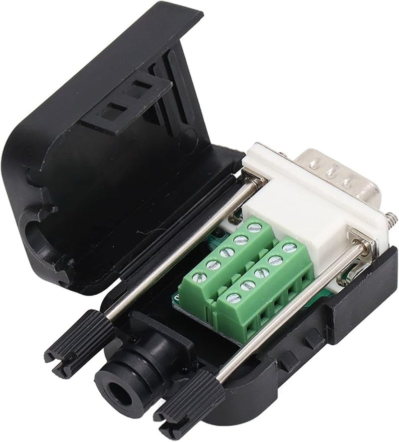 DB9 Male Adapter Set 5 Pack PP Material Serial Port Connector with Mounting Hardware - Image 3